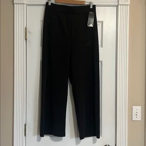 adidas Black wide Leg Pull-On Pants